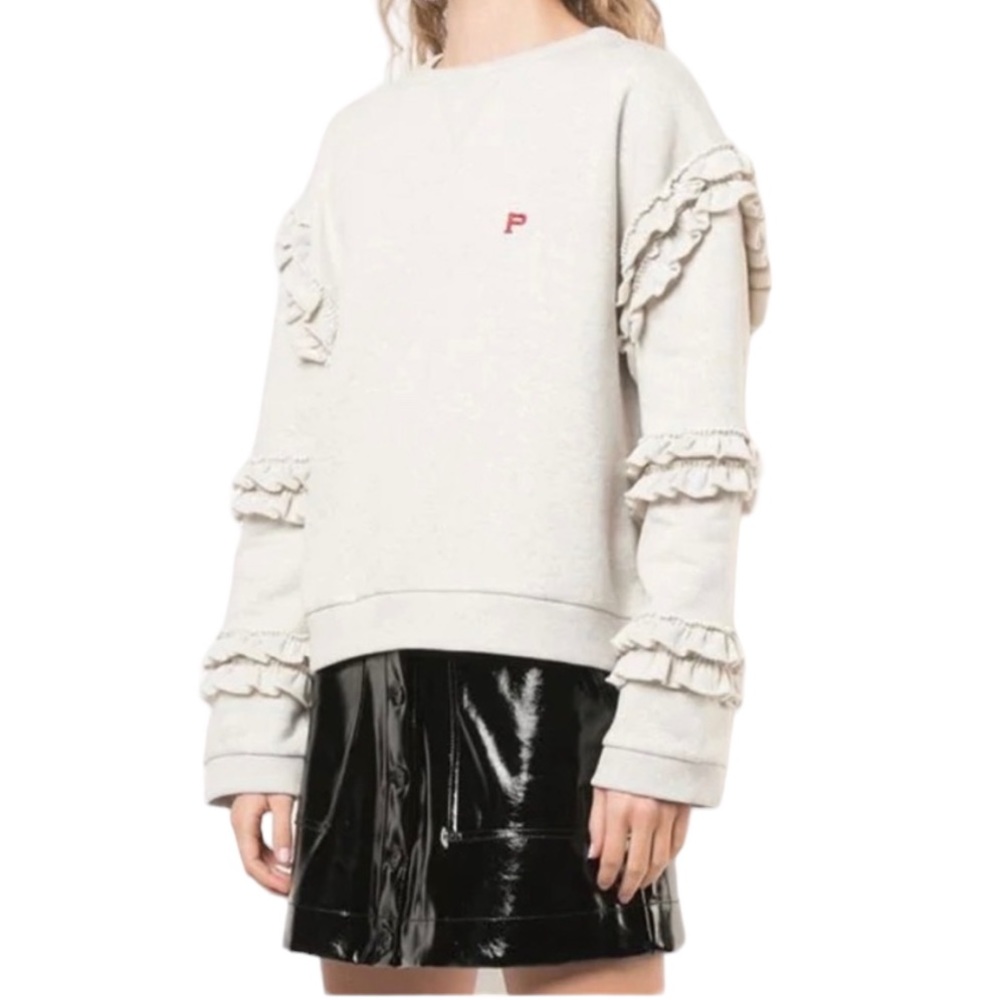 Philosophy di Lorenzo Serafini | Ruffle Oversized Pullover Sweatshirt Medium NWT